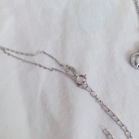 Charmed Aroma Two Tone Elephant Heart Necklace - Sterling Silver - Picture 3 of 3